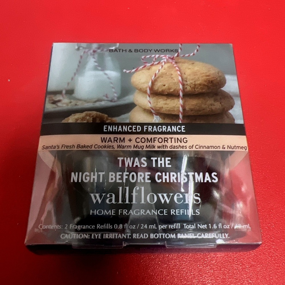 Bath & Body Works Wallflowers Refill‎ 2-Pk Home Fragrance Twas Night Before Xmas